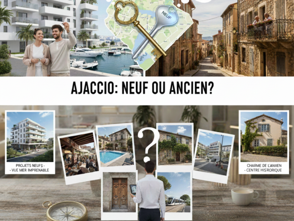 Acheter neuf ou ancien Ajaccio avantages fiscaux travaux rentabilité