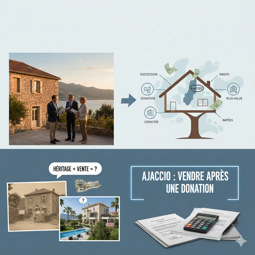 Vendre à Ajaccio après donation informations clés à savoir