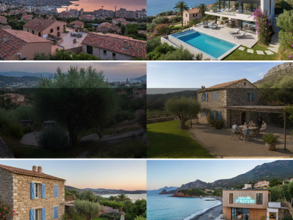 Zones attractives autour d’Ajaccio pour maison