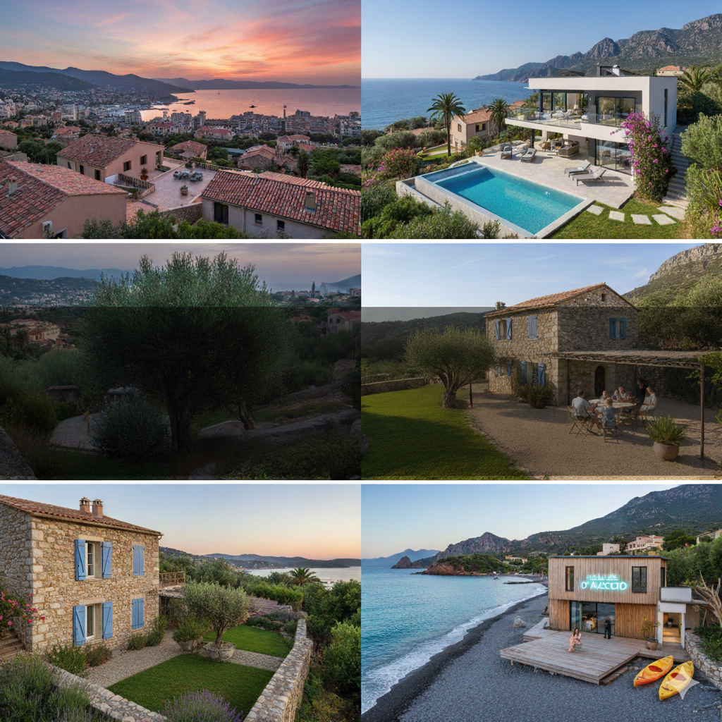 Zones attractives autour d’Ajaccio pour maison