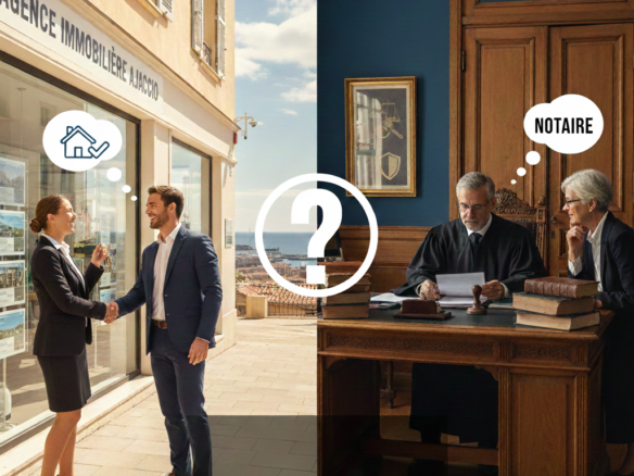 Agence ou notaire vente Ajaccio que choisir ?