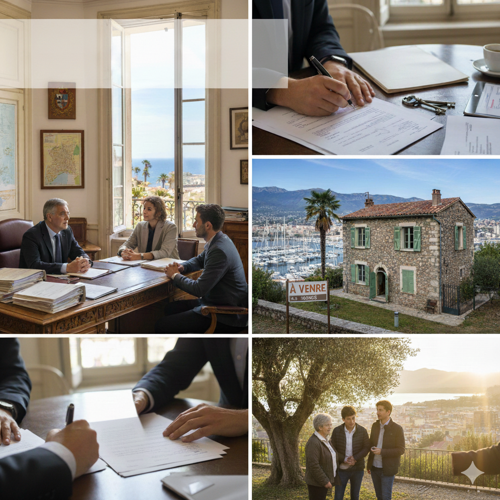 Succession immobilière Ajaccio démarches héritage vente conformité