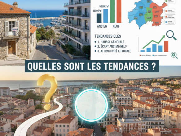 Tendances prix au m² Ajaccio 2025