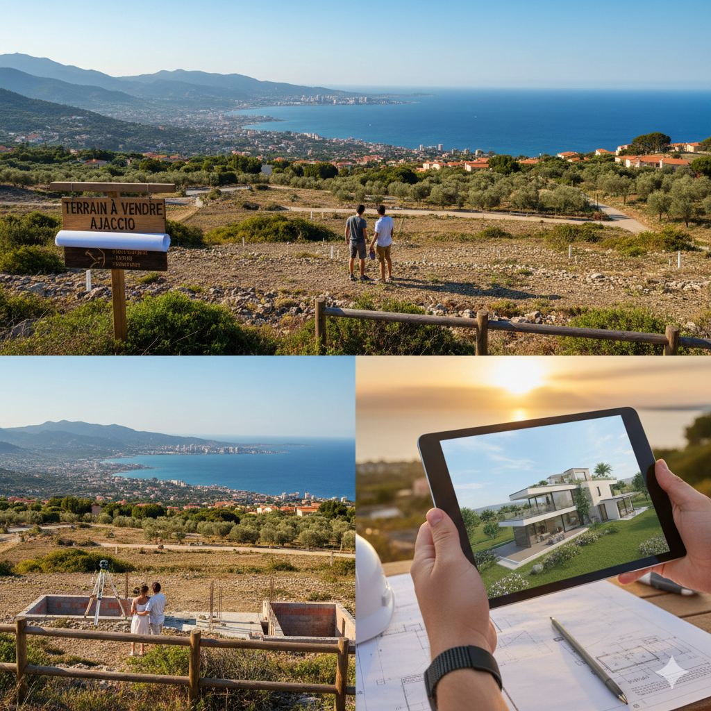 Achat terrain constructible près Ajaccio prix constructibilité démarches