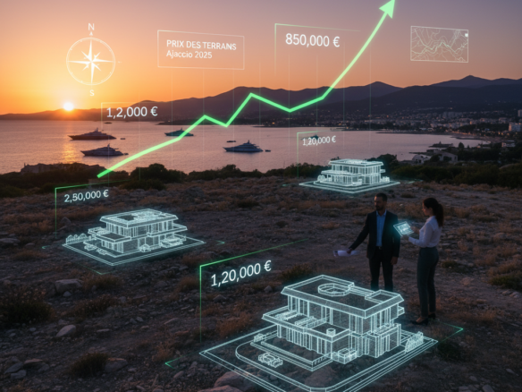 Prix terrains bâtir Ajaccio analyse marché 2025