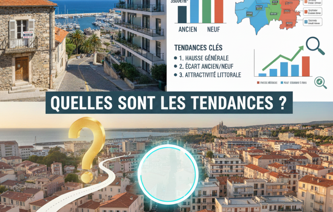Tendances prix au m² Ajaccio 2025