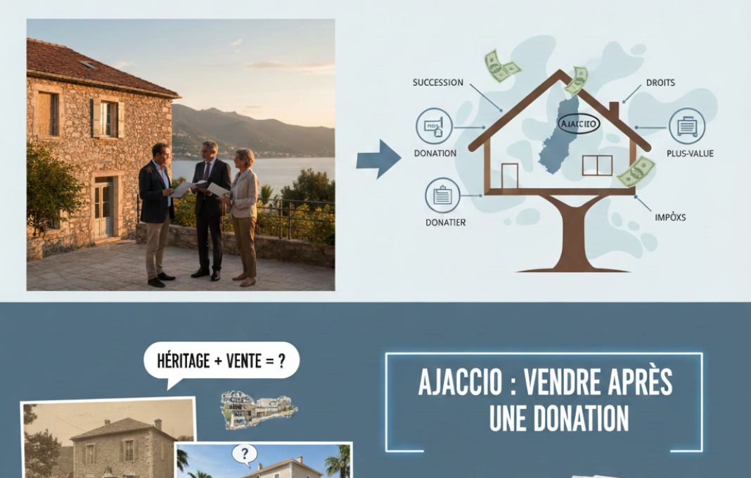 Vendre à Ajaccio après donation informations clés à savoir