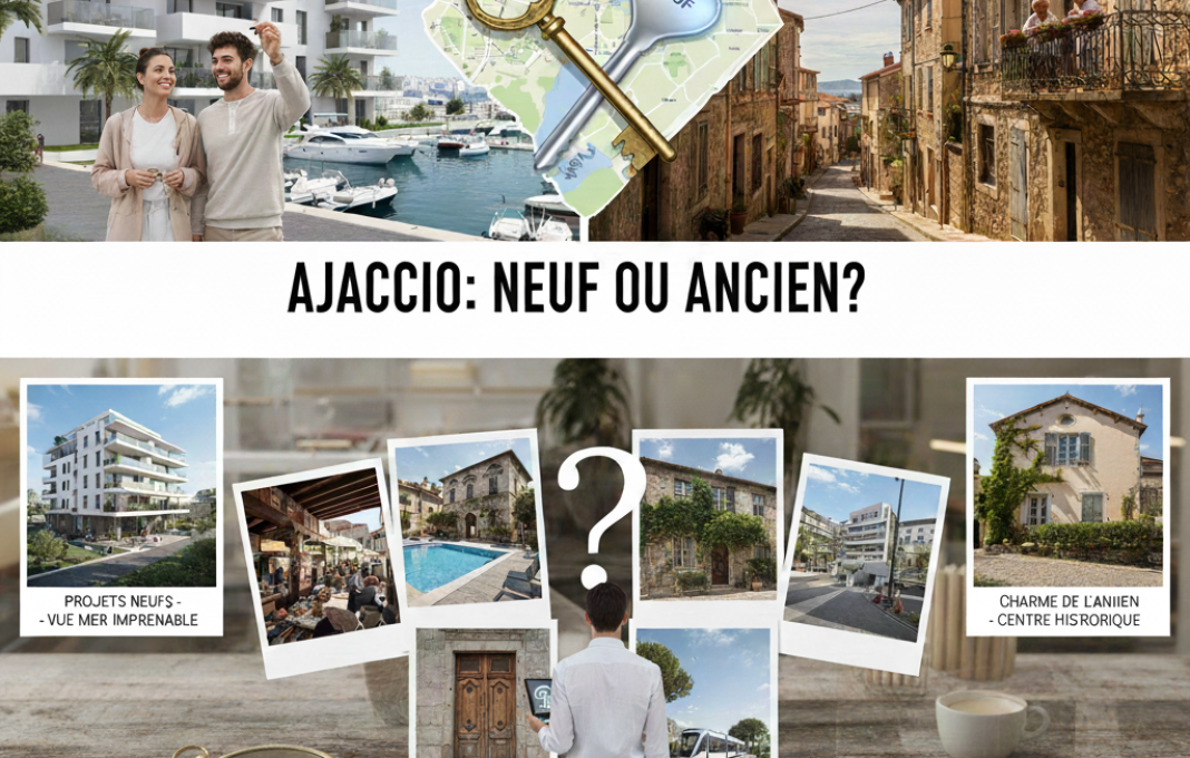 Acheter neuf ou ancien Ajaccio avantages fiscaux travaux rentabilité